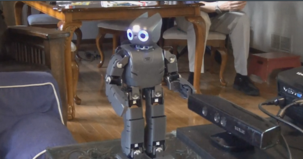 This robot, called Darwin, helps people with their physical therapy.